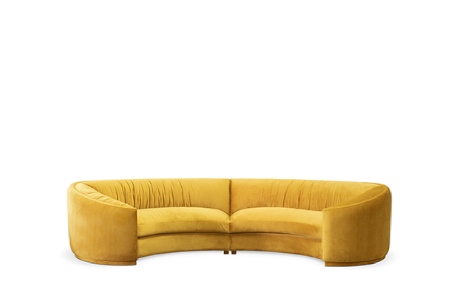 WALES Round Two Sofa: A Contemporary Modern Curved Soft Sofa Inspired By The Land Of Castles