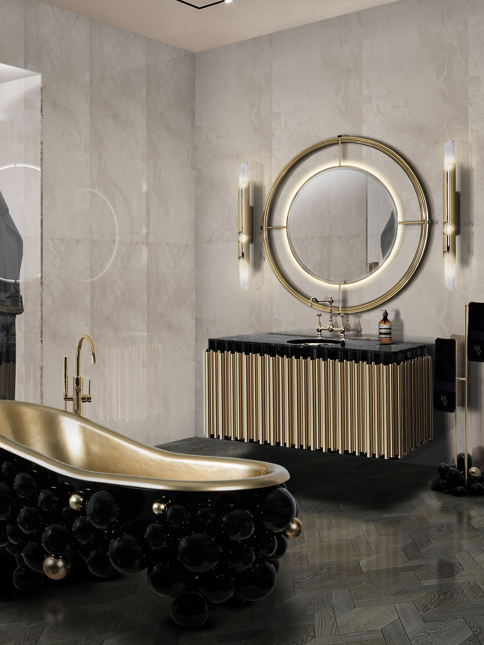 Bathroom Design That Exudes Glamour And Sophistication - Home'Society