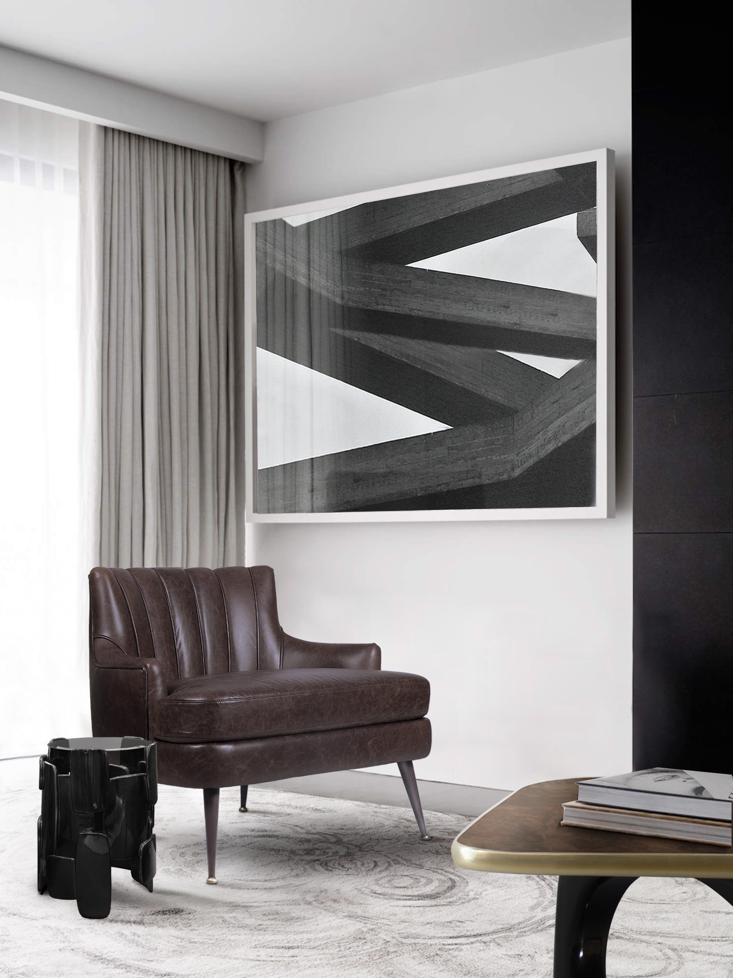 Contemporary Living Room Design With Neutral Hues - Home's Society - Neutral Color Living Room Design Ideas Contemporary