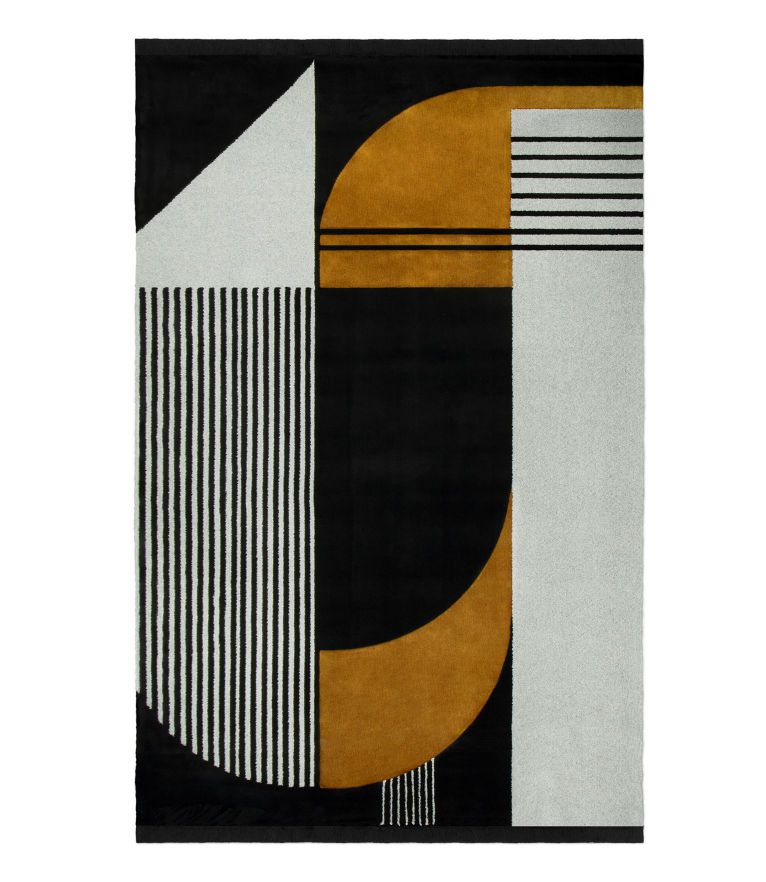 Antelope Area Rug - with Wool and Silk and a Geometric Pattern - Home'Society