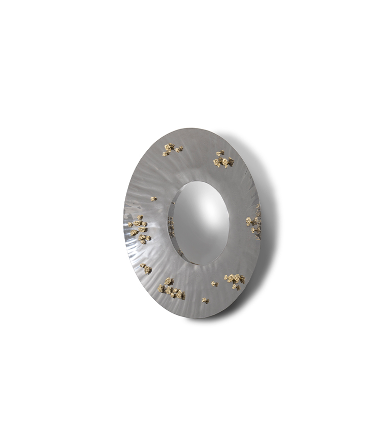 Saya Mirror - Concave and Convex with Brass Details Modern Contemporary Design - Home'Society