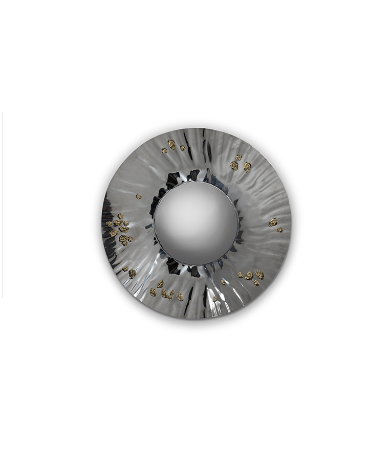 Saya Mirror - Concave and Convex with Brass Details Modern Contemporary Design - Home'Society