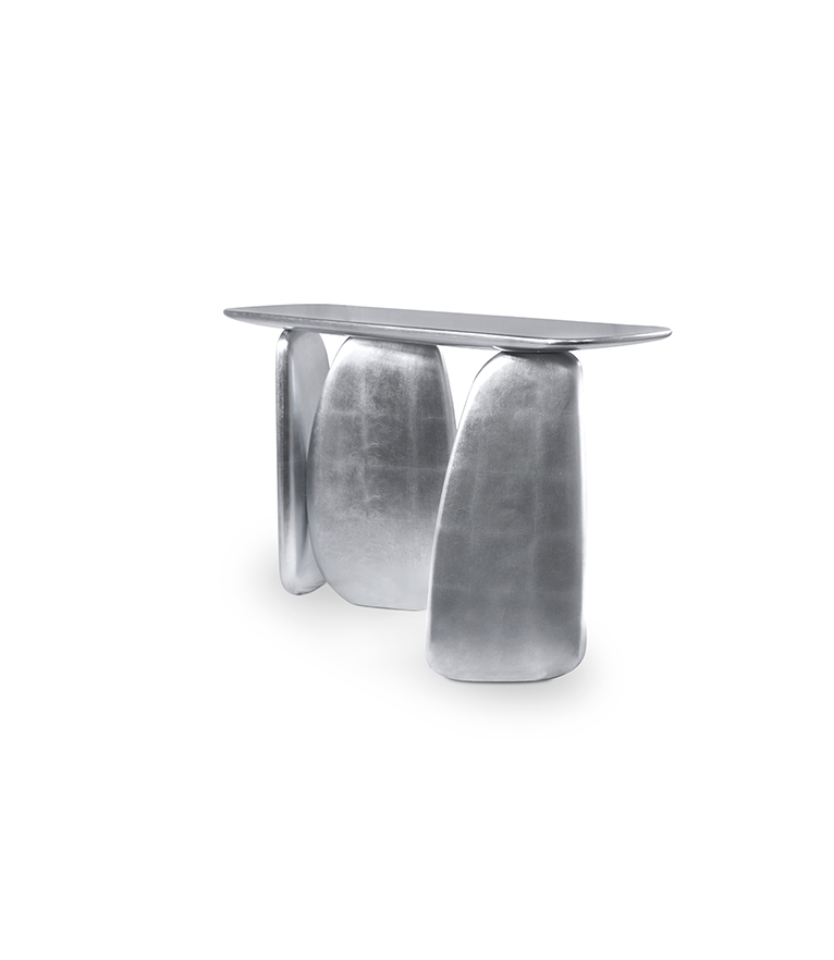 Ardara Console - Gold with Gloss Varnish Modern Contemporary - Home'Society