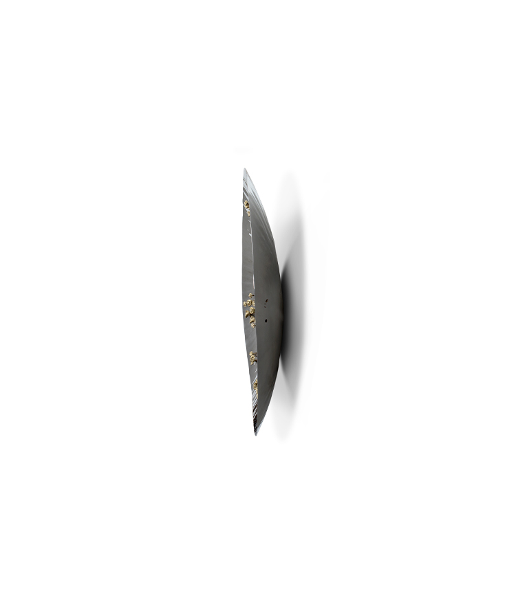 Saya Mirror - Concave and Convex with Brass Details Modern Contemporary Design - Home'Society