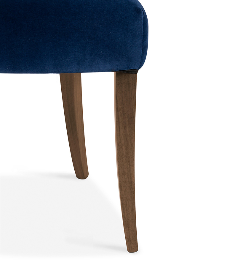 Nanook Dining Chair - Design with Bronze Nails Trim Modern Classic - Home'Society