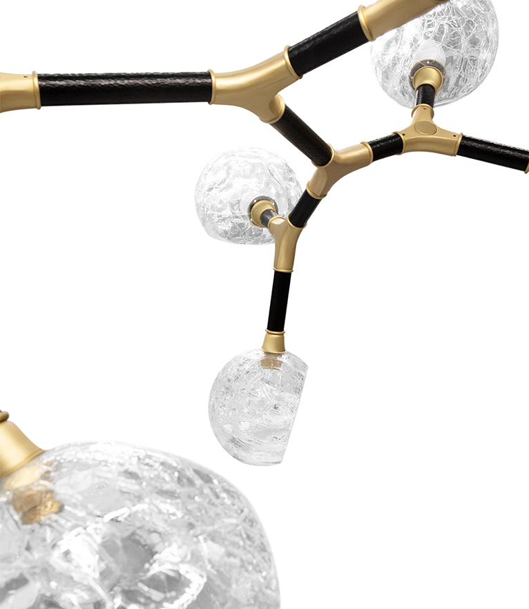 Horus Irregular Big Chandelier - In Lacquered Brass For A Modern Design - Home'Society
