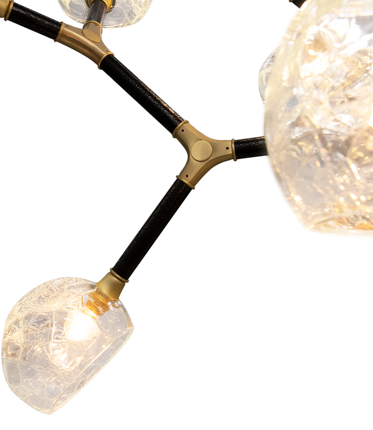 Horus Irregular Big Chandelier - In Lacquered Brass For A Modern Design - Home'Society