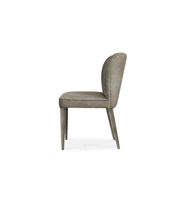 Dalyan Dining Chair - Fully Upholstered Velvet Chair Modern Midcentury - Home'Society