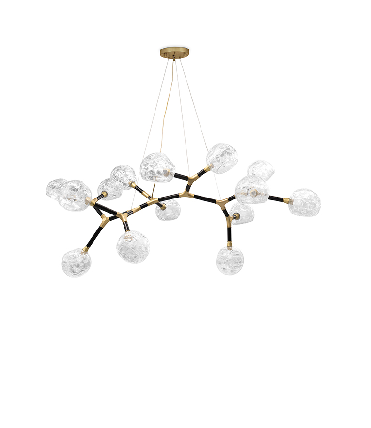 Horus Irregular Big Chandelier - In Lacquered Brass For A Modern Design - Home'Society