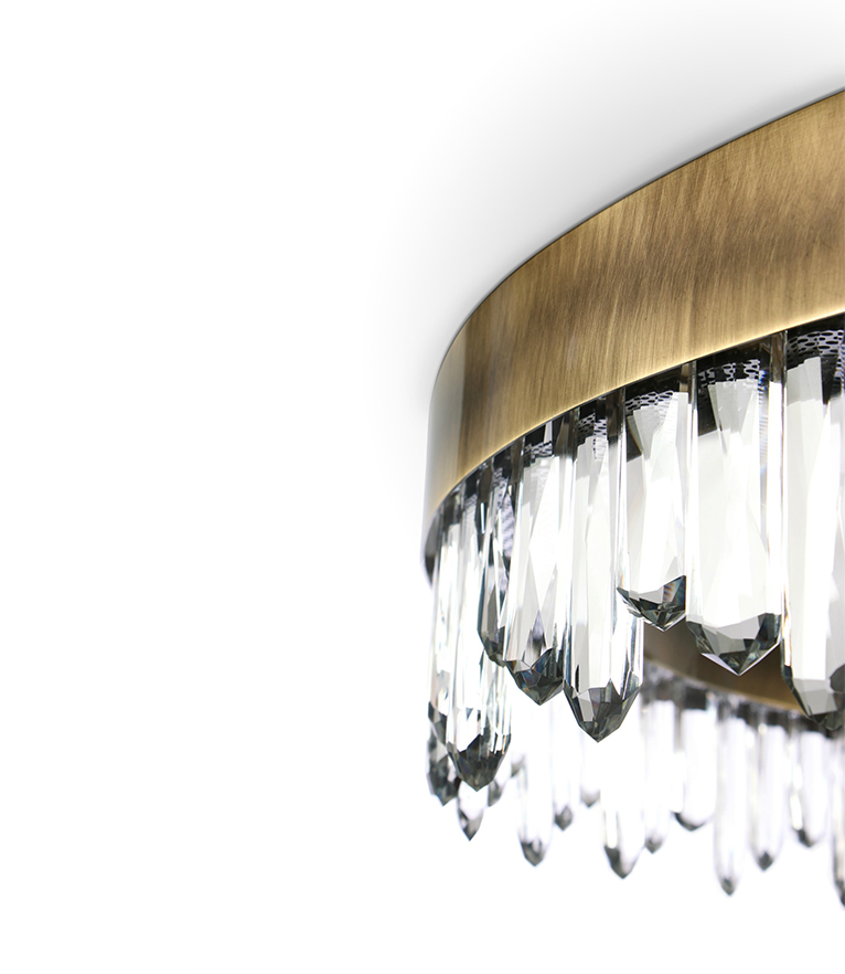 Naicca Ceiling Light - For A Interior Design Project Made In Glossy Aged Brass - Home'Society