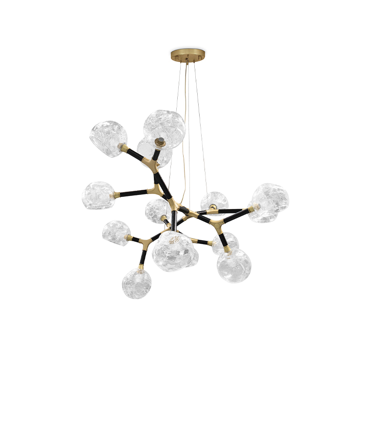 Horus Irregular Big Chandelier - In Lacquered Brass For A Modern Design - Home'Society