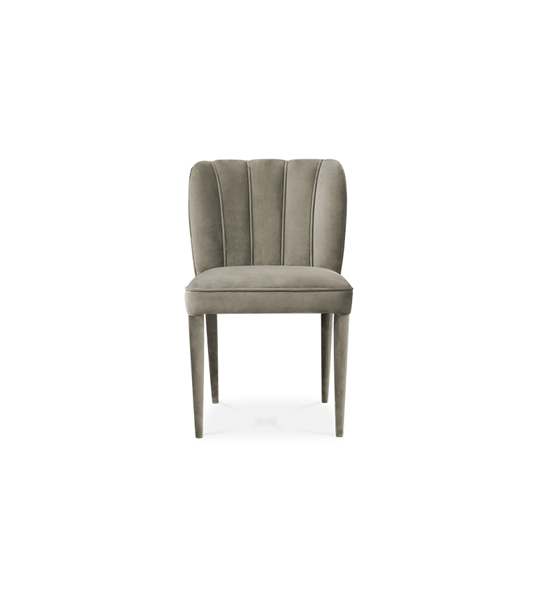 Dalyan Dining Chair - Fully Upholstered Velvet Chair Modern Midcentury - Home'Society