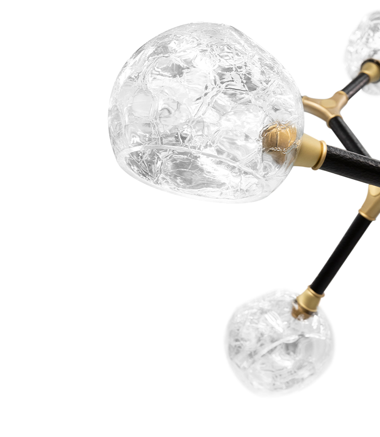Horus Irregular Big Chandelier - In Lacquered Brass For A Modern Design - Home'Society