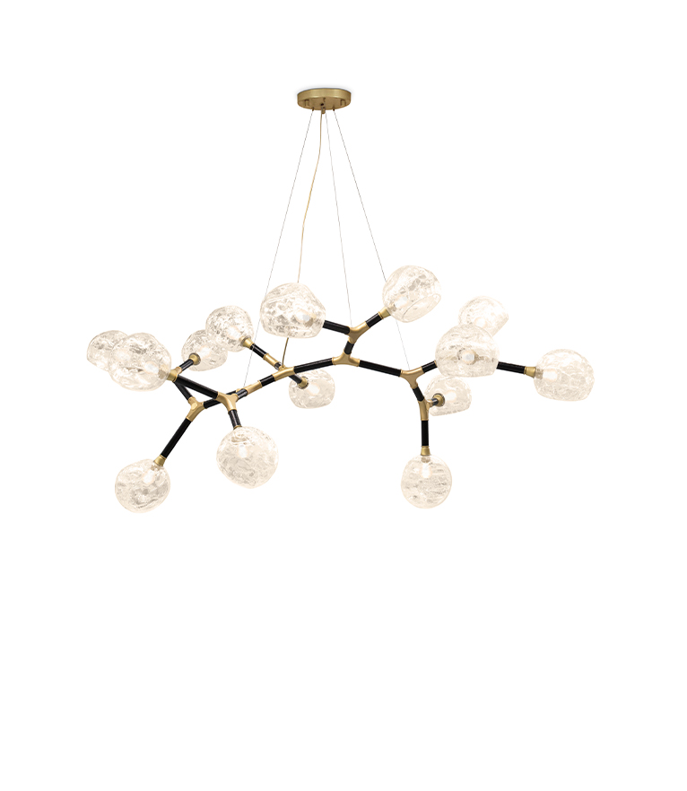 Horus Irregular Big Chandelier - In Lacquered Brass For A Modern Design - Home'Society