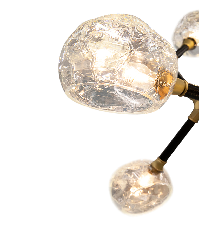 Horus Irregular Big Chandelier - In Lacquered Brass For A Modern Design - Home'Society