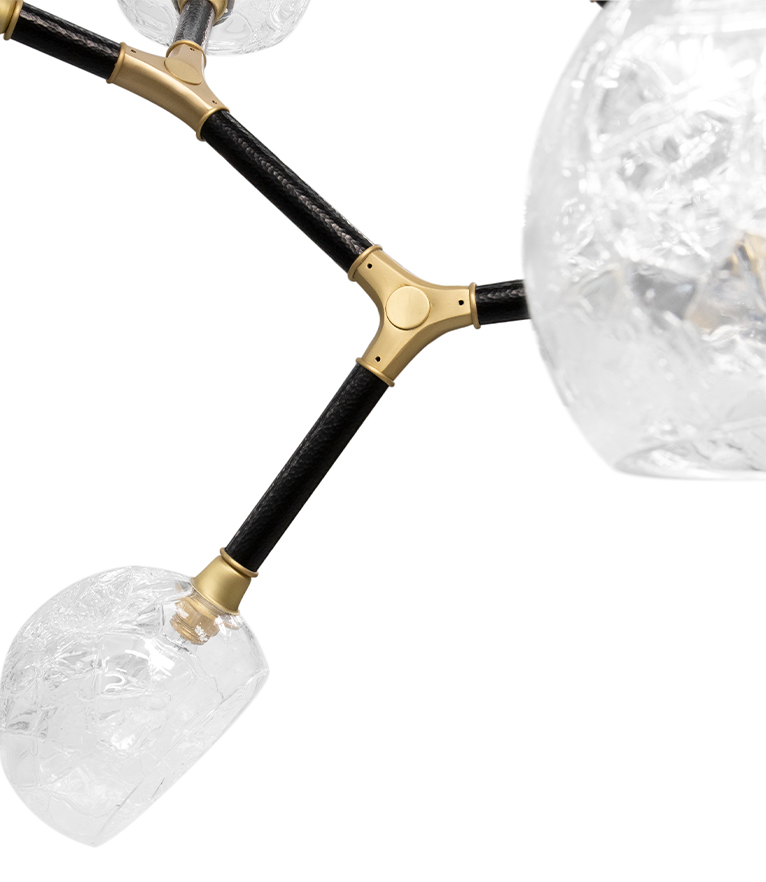 Horus Irregular Big Chandelier - In Lacquered Brass For A Modern Design - Home'Society
