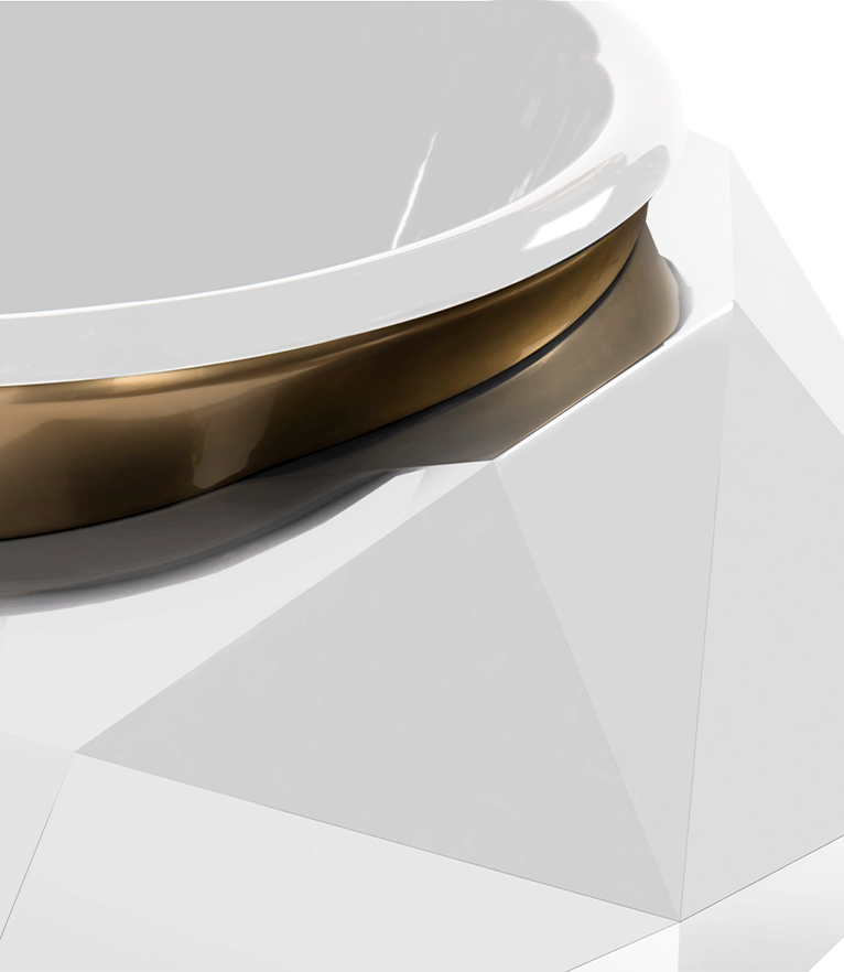 Diamond Bathtub - High Gloss Black Varnish Modern Design - Home'Society