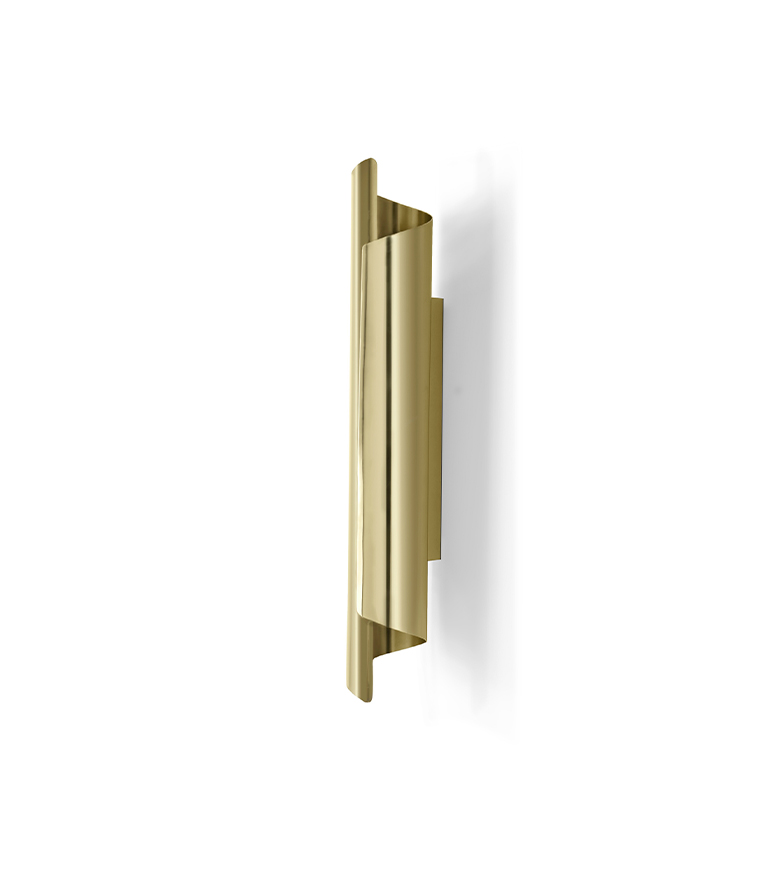 Cyrus Wall Light - Gold Plated Brass with Soft Glow Modern Contemporary - Home'Society