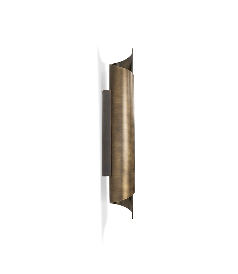 Cyrus Wall Light - Gold Plated Brass with Soft Glow Modern Contemporary - Home'Society