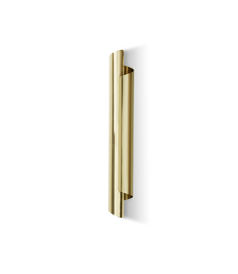 Cyrus Wall Light - Gold Plated Brass with Soft Glow Modern Contemporary - Home'Society