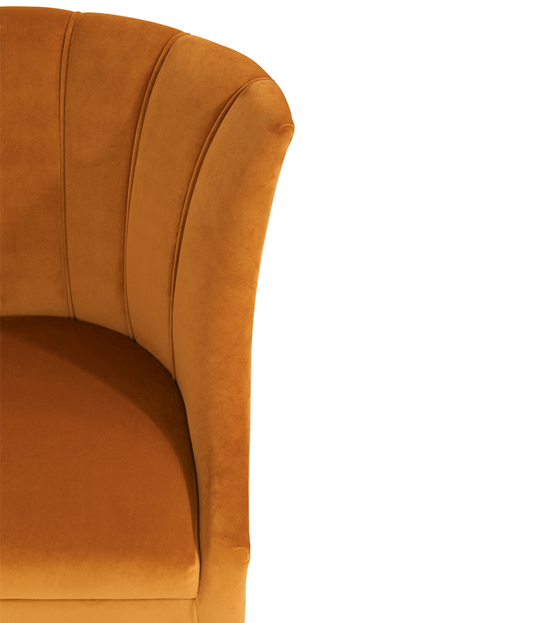Begonia Dining Chair - Fully Upholstered in Cotton Velvet With A Modern Design - Home'Society