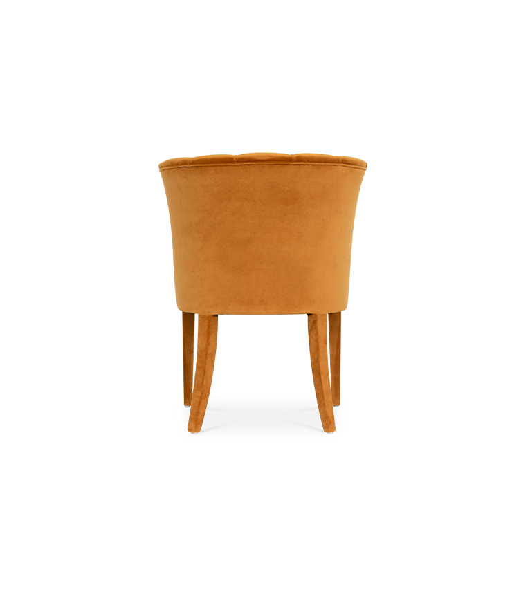 Begonia Dining Chair - Fully Upholstered in Cotton Velvet With A Modern Design - Home'Society