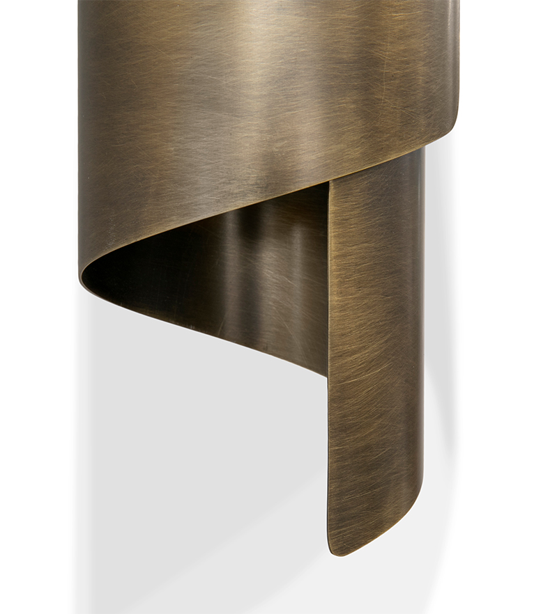 Cyrus Wall Light - Gold Plated Brass with Soft Glow Modern Contemporary - Home'Society