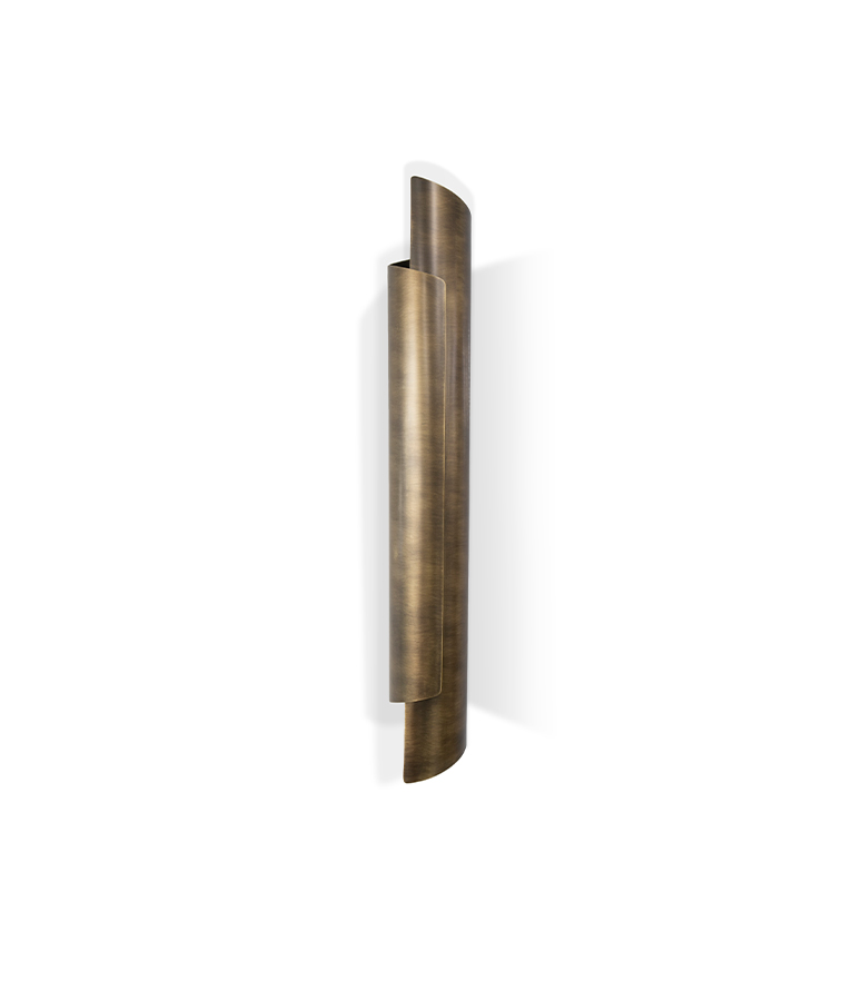 Cyrus Wall Light - Gold Plated Brass with Soft Glow Modern Contemporary - Home'Society