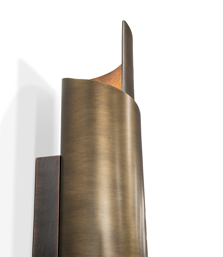 Cyrus Wall Light - Gold Plated Brass with Soft Glow Modern Contemporary - Home'Society