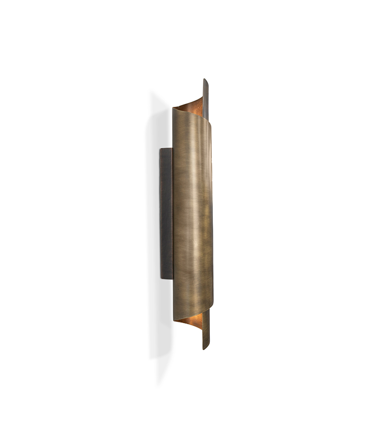 Cyrus Wall Light - Gold Plated Brass with Soft Glow Modern Contemporary - Home'Society