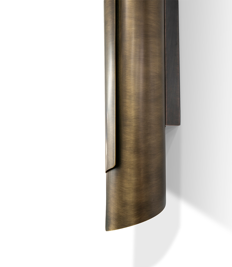 Cyrus Wall Light - Gold Plated Brass with Soft Glow Modern Contemporary - Home'Society