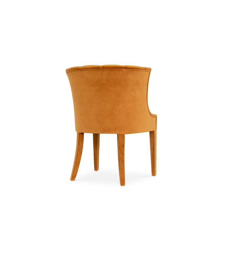 Begonia Dining Chair - Fully Upholstered in Cotton Velvet With A Modern Design - Home'Society