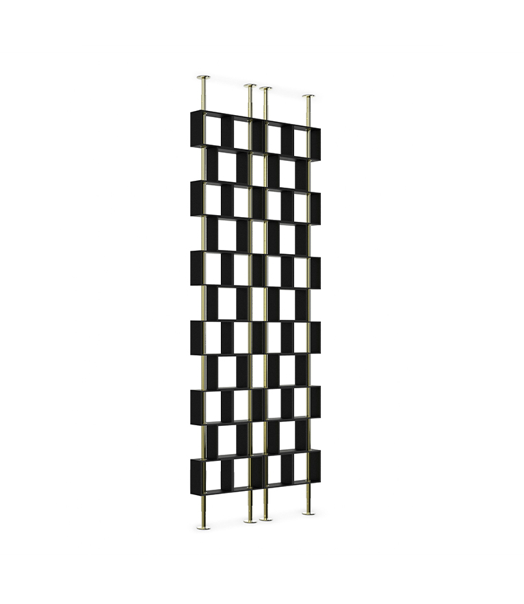 Hanoi Screen Divider - In Gold Plated Brass For A Modern Interior Design - Home'Society