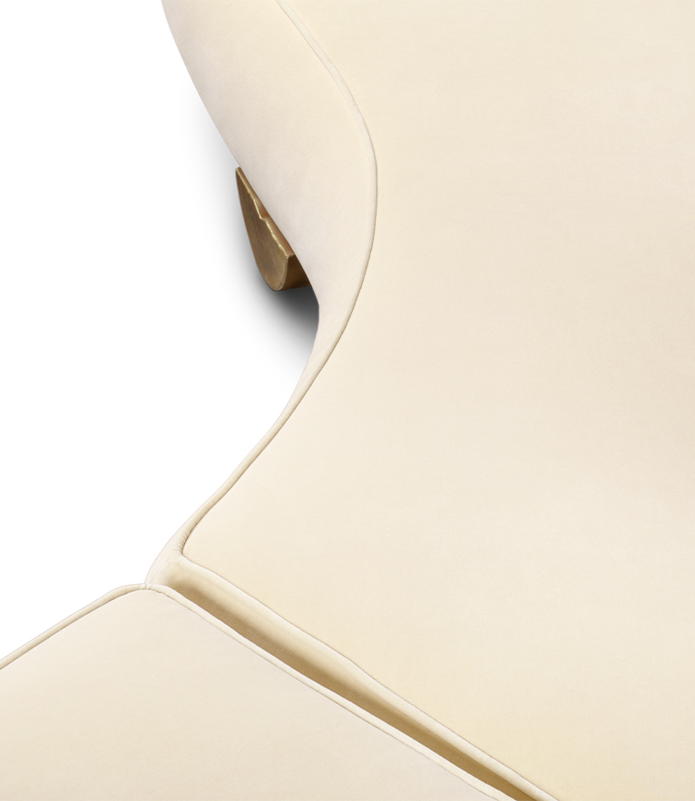 Fitzroy Sofa - Fully Upholstered in Velvet Modern Contemporary Curved - Home'Society
