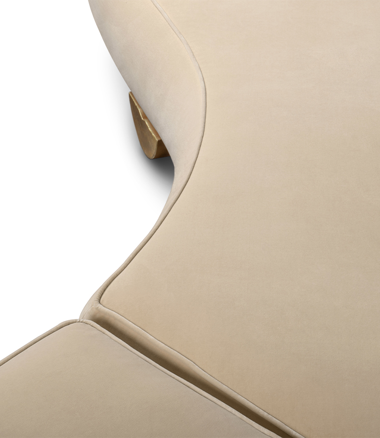 Fitzroy Sofa - Fully Upholstered in Velvet Modern Contemporary Curved - Home'Society