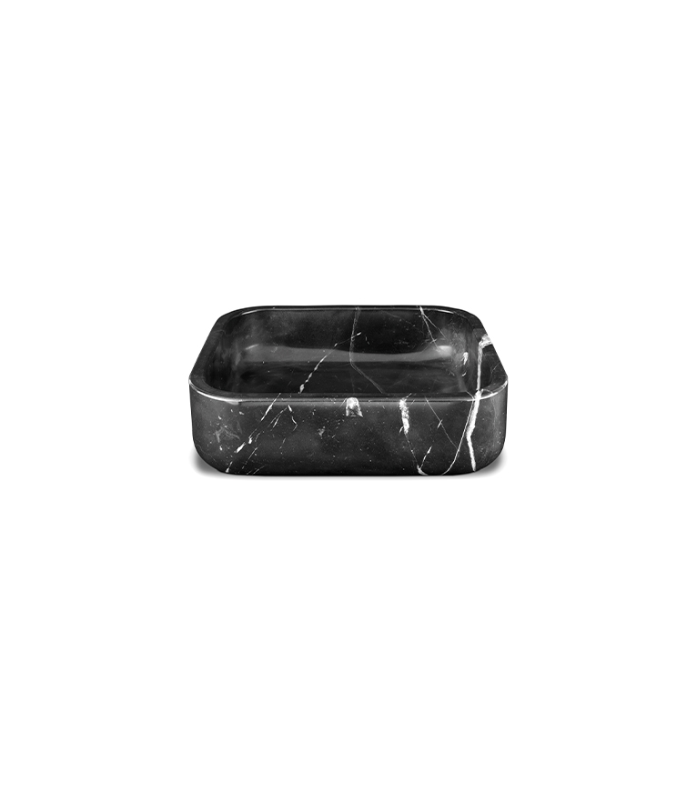 Koi Sink - Marble Rectangular in Nero Marquina, Carrara and Estremoz - Home'Society