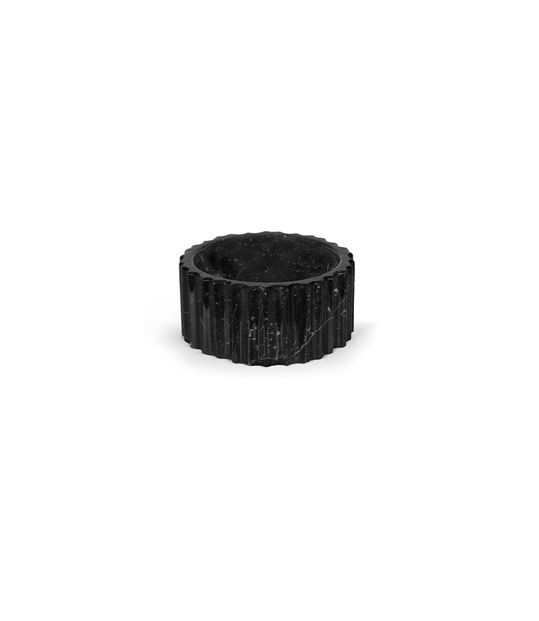 Symphony Sink - Cogwheel-Shape in Nero Marquina Marble Modern Design - Home'Society