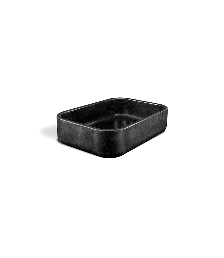 Koi Sink - Marble Rectangular in Nero Marquina, Carrara and Estremoz - Home'Society