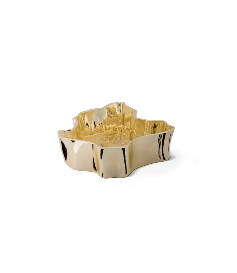 Eden Bathroom Sink - Gold Plated Casted Aluminium Modern Design - Home'Society
