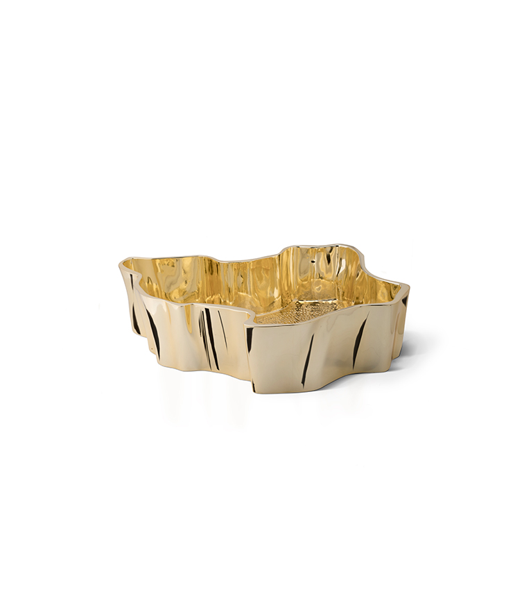 Eden Bathroom Sink - Gold Plated Casted Aluminium Modern Design - Home'Society