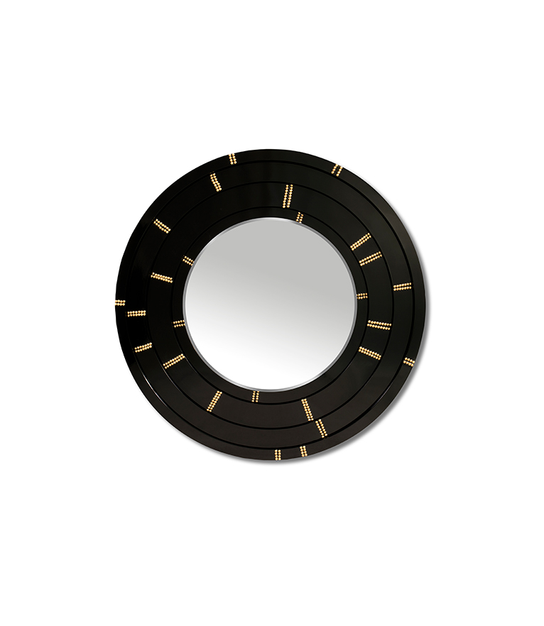 Blaze Mirror - Polished Brass and High Gloss Varnish Bathroom - Home'Society