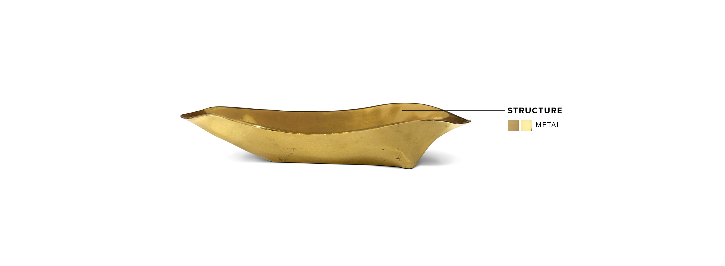 Lapiaz Gold Sink - Irregular Shape Modern Classic Design - Home'Society