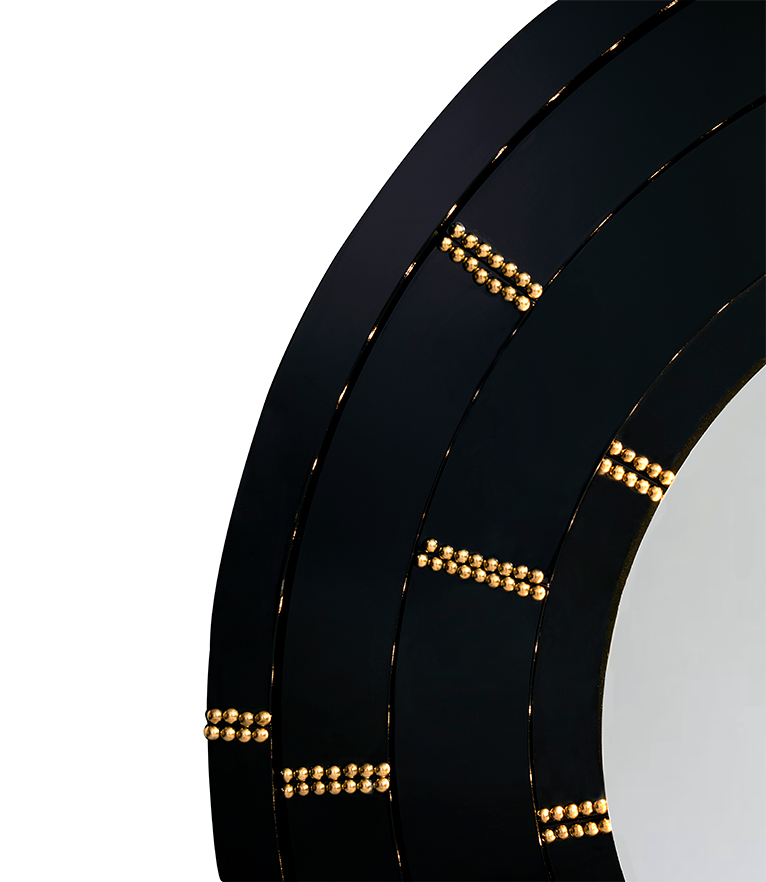 Blaze Mirror - Polished Brass and High Gloss Varnish Bathroom - Home'Society