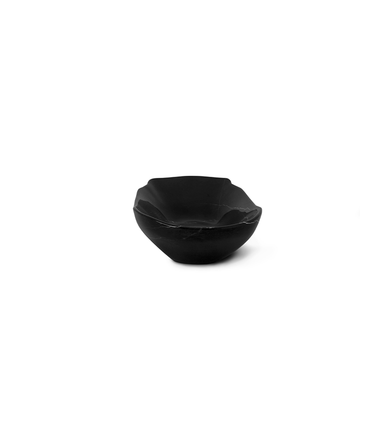 Lapiaz Black Sink - Marble Gold Details Modern Design - Home'Society