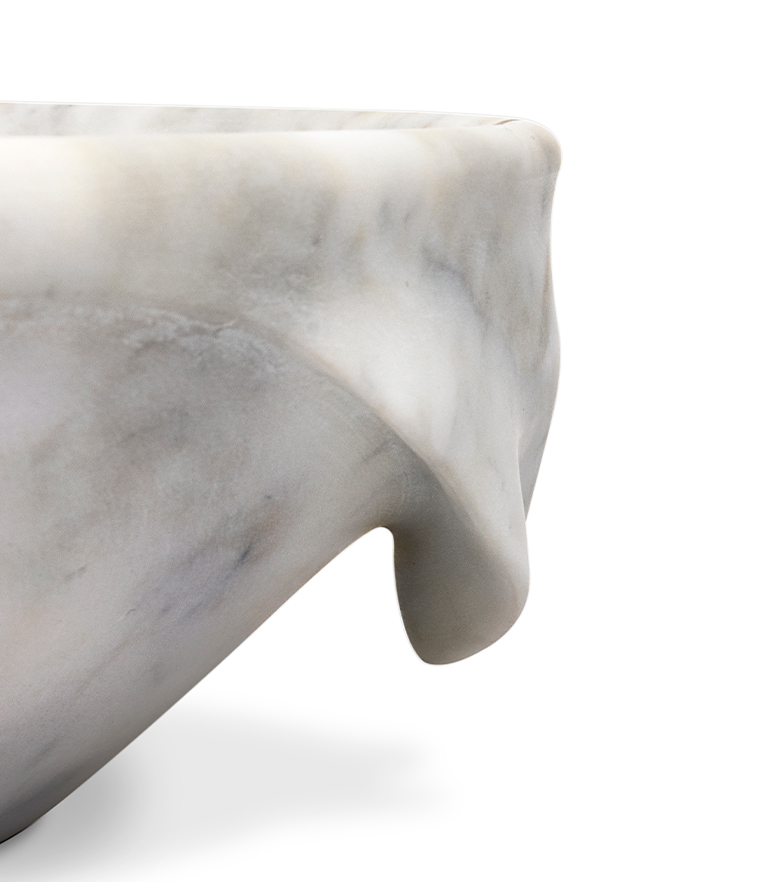 Silk Bathroom Sink - Handcrafted In Marble With A Modern Design - Home'Society