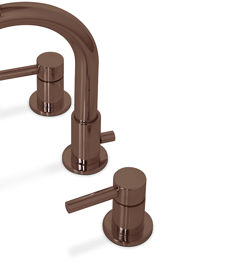 Pulse Three Hole Mixer Tap - In Brass With A Modern Design - Home'Society