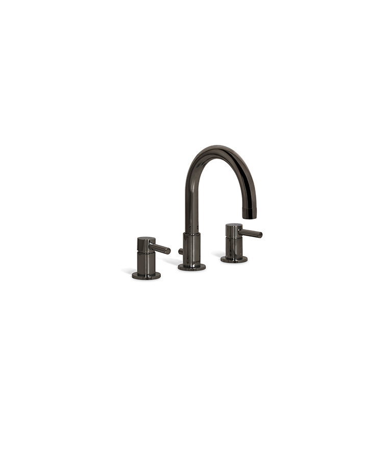 Pulse Three Hole Mixer Tap - In Brass With A Modern Design - Home'Society