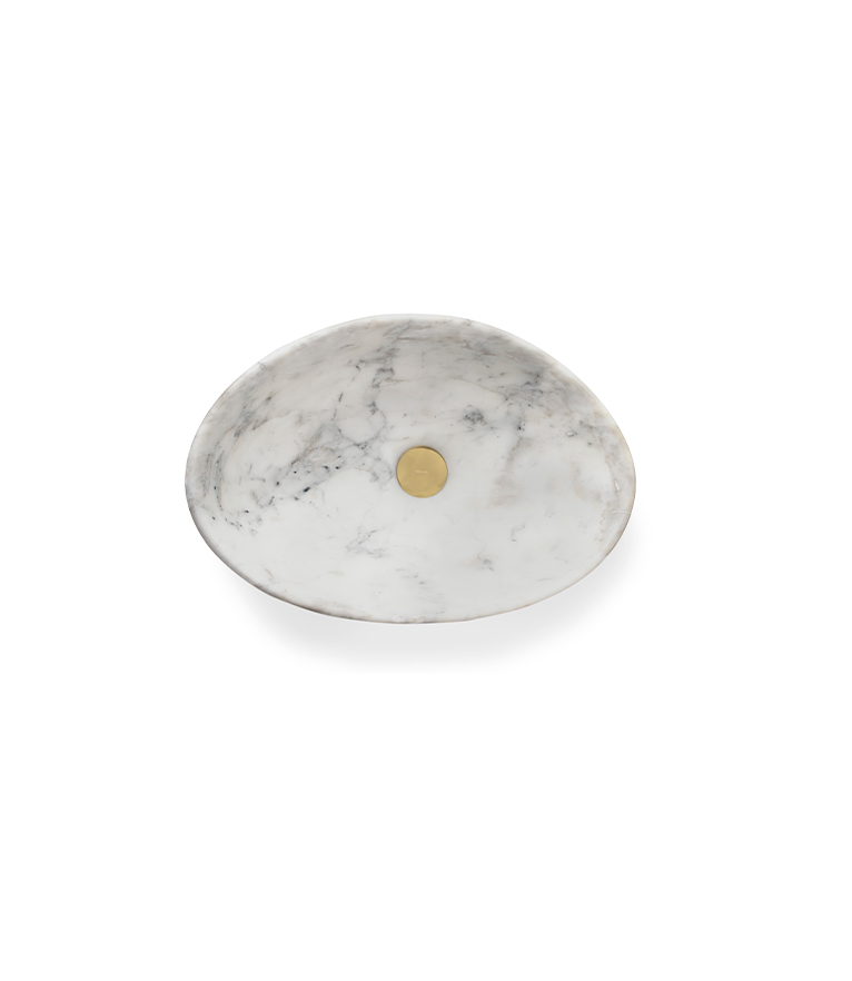 Silk Bathroom Sink - Handcrafted In Marble With A Modern Design - Home'Society