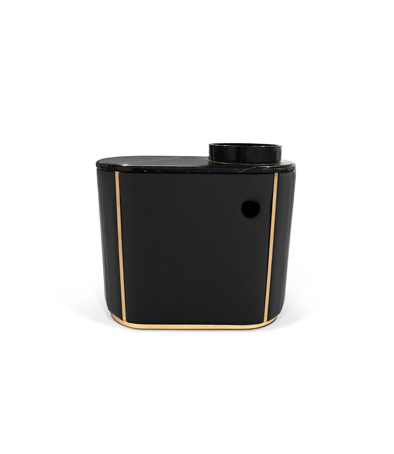 Darian Vanity Cabinet - The Amazingly Unique in Upholstered leather beauty - Home'Society