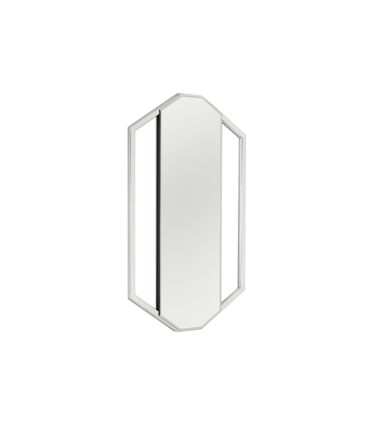 Sapphire Mirror - Polished Brass Modern Design - Home'Society